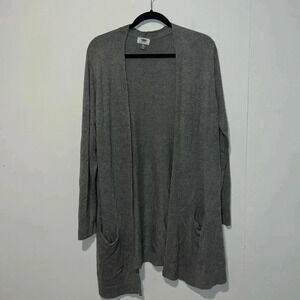 Old Navy Women's Long Sleeve Gray Open Cardigan 1054